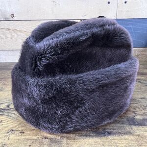 Vintage North King Brown Fur Hat JJ Seifter & Sons New York 21” Brim 5”Tall